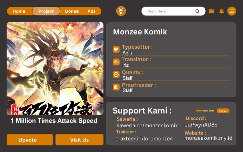 Baca Komik 1 Million Times Attack Speed Chapter 88 Gambar 1