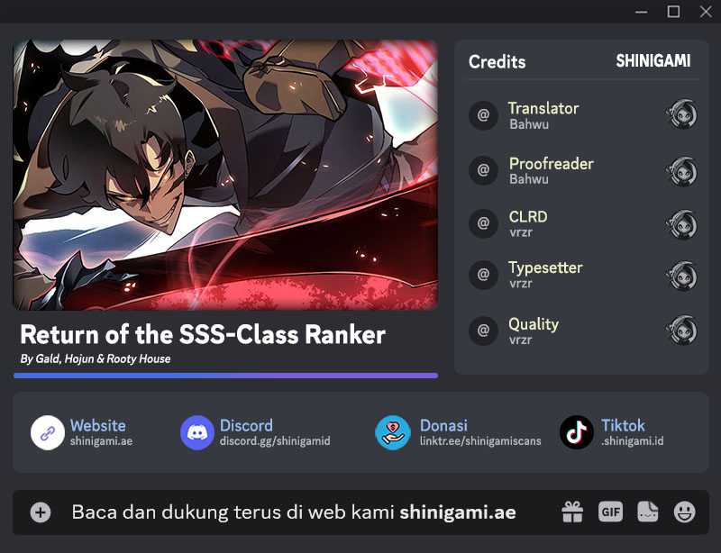 Baca Komik Return of the SSS-Class Ranker Chapter 134 Gambar 1
