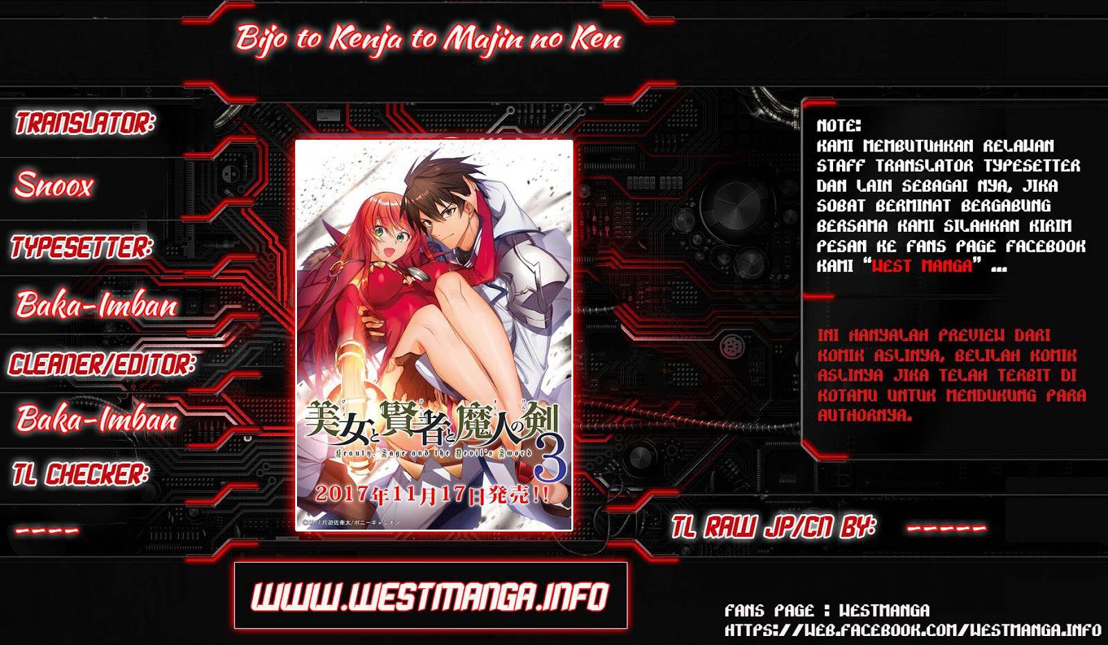 Baca  Bijo to Kenja to Majin no Ken Chapter 03 Gambar 2