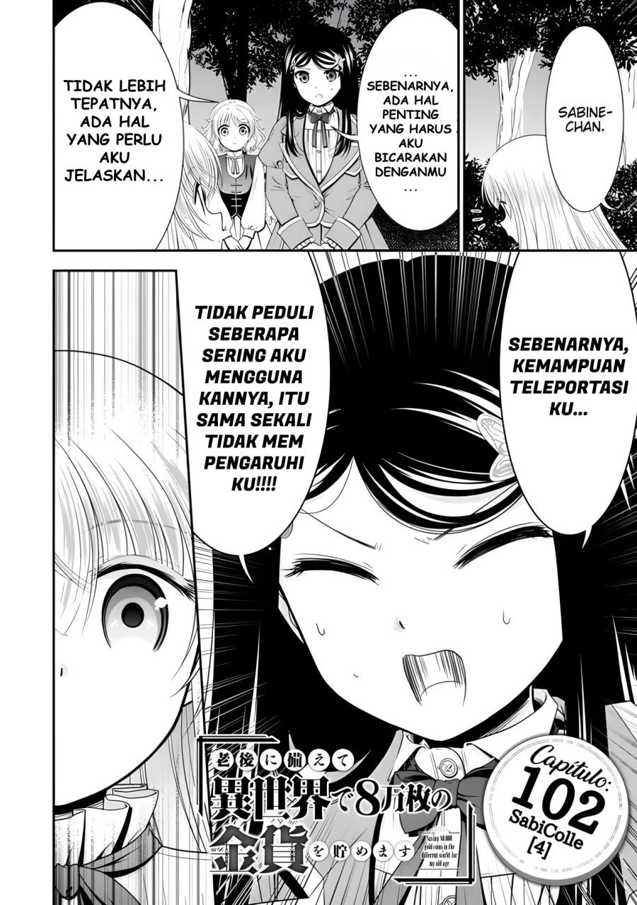 Baca  Rougo ni Sonaete Isekai de 8-manmai no Kinka wo Tamemasu Chapter 102 Gambar 2