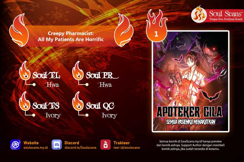 Baca Komik Creepy Pharmacist: All My Patients Are Horrific Chapter 01 Gambar 1