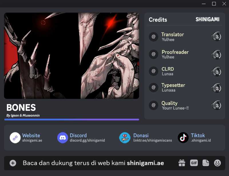 Baca Komik Bones Chapter 16 Gambar 1