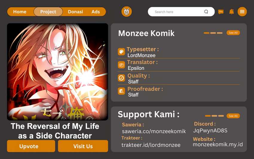 Baca Komik The Reversal of My Life as a Side Character Chapter 31 Gambar 1