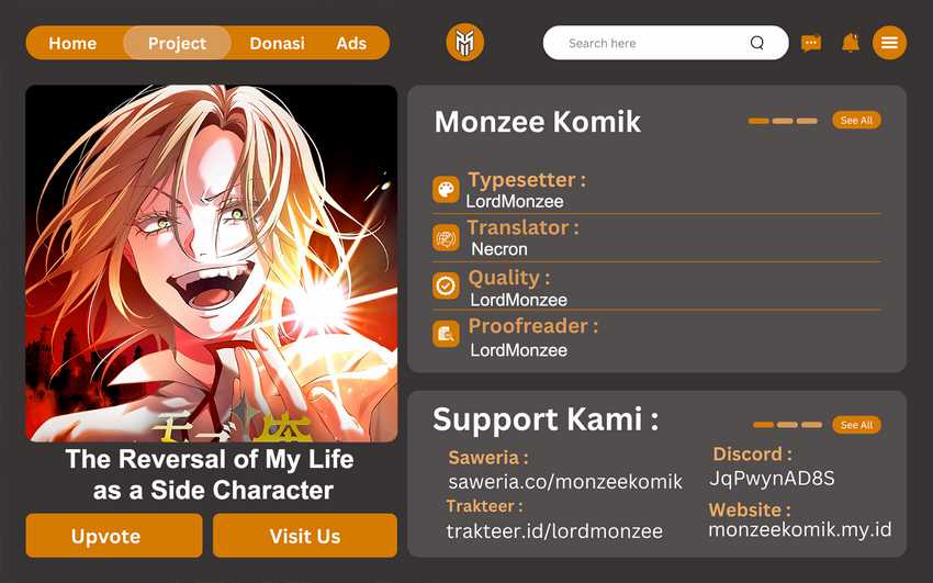 Baca Komik The Reversal of My Life as a Side Character Chapter 28 Gambar 1