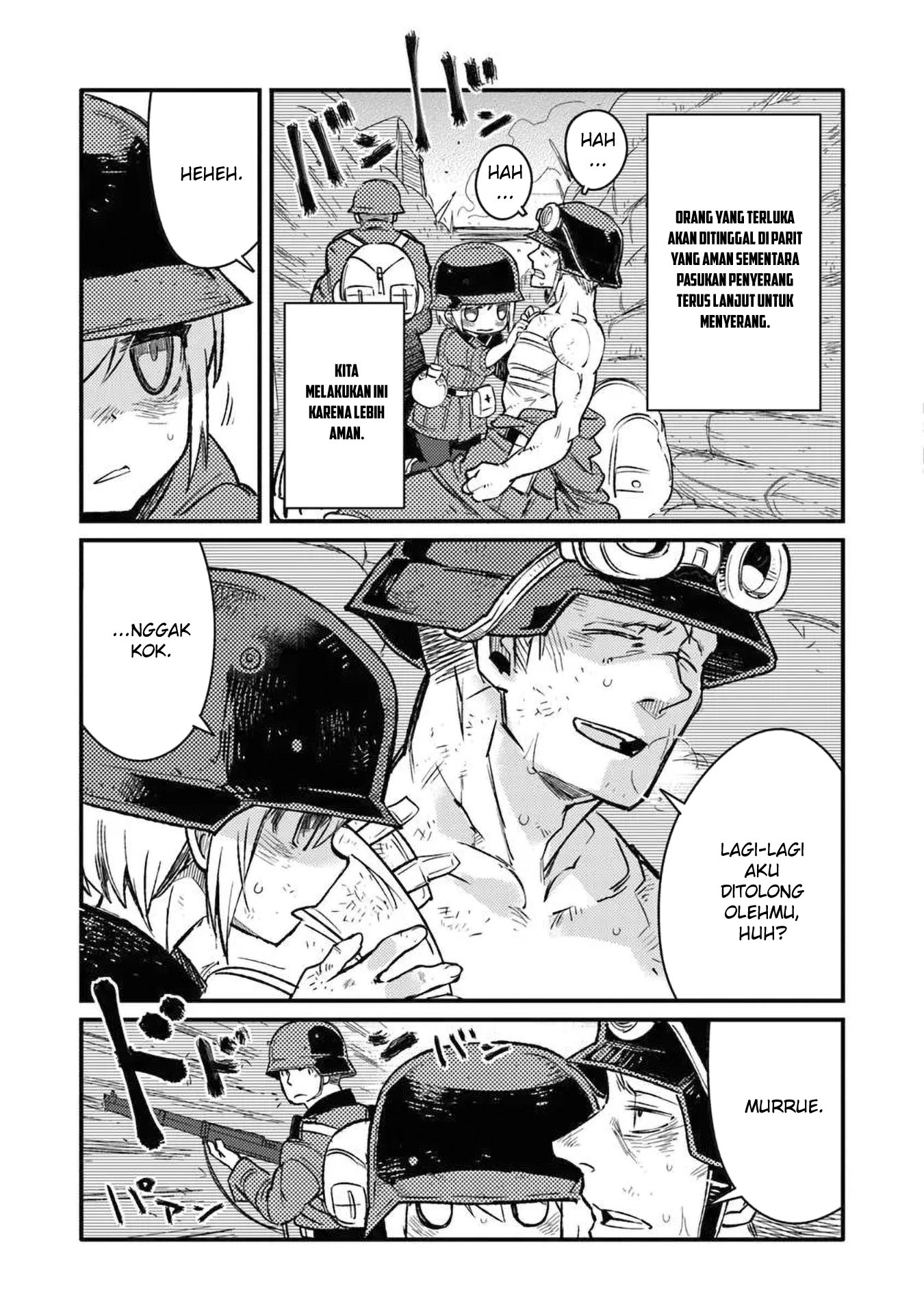 TS Eiseihei-san no Senjou Nikki Chapter 13 Gambar 19