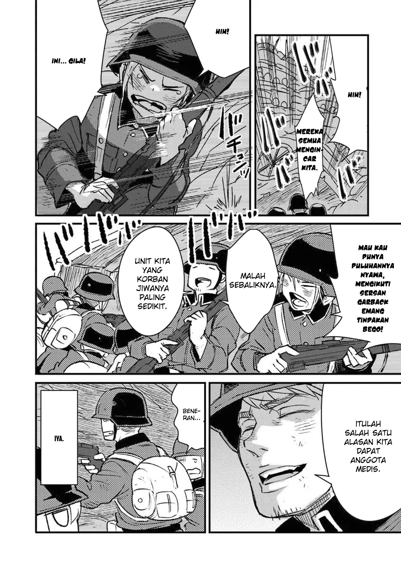 TS Eiseihei-san no Senjou Nikki Chapter 13 Gambar 34