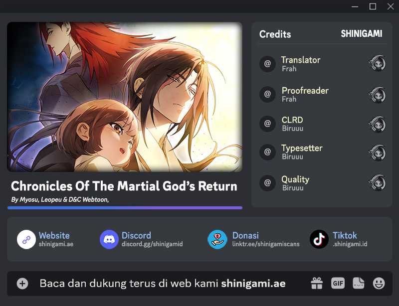 Baca Komik Chronicles Of The Martial God’s Chapter 112 Gambar 1
