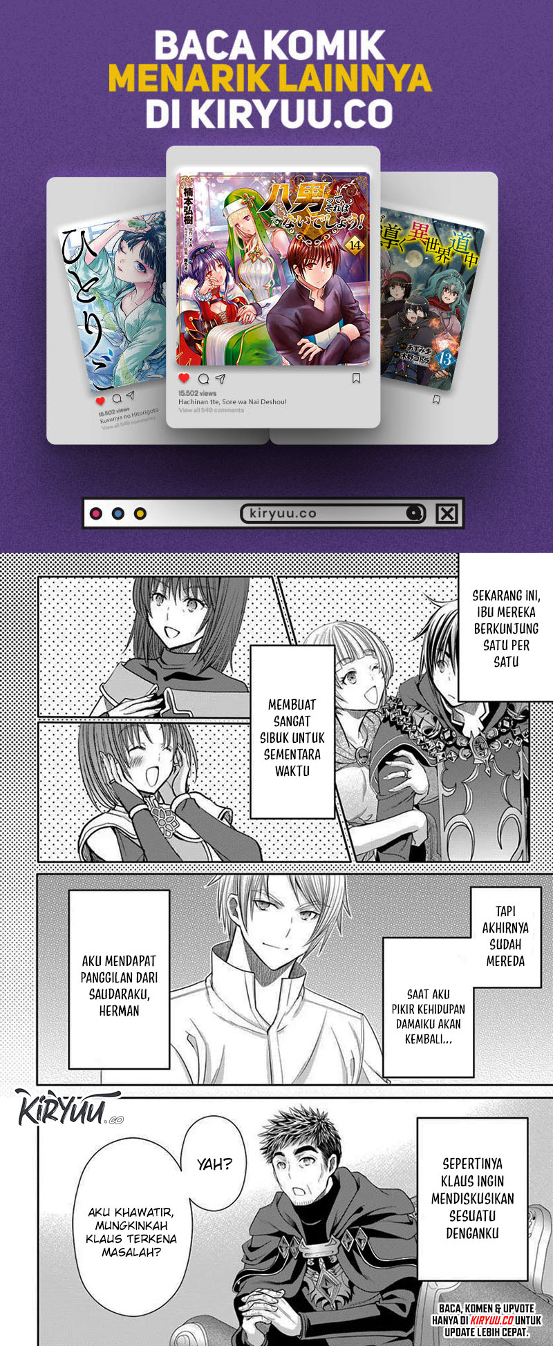 Hachinan tte Sore wa Nai Deshou Chapter 97 Gambar 8