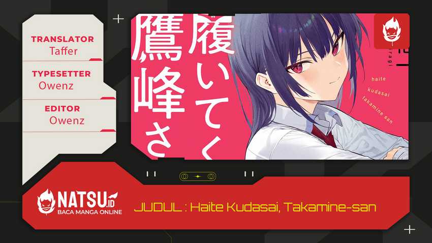 Baca Komik Haite Kudasai Takamine-san Chapter 62 Gambar 1