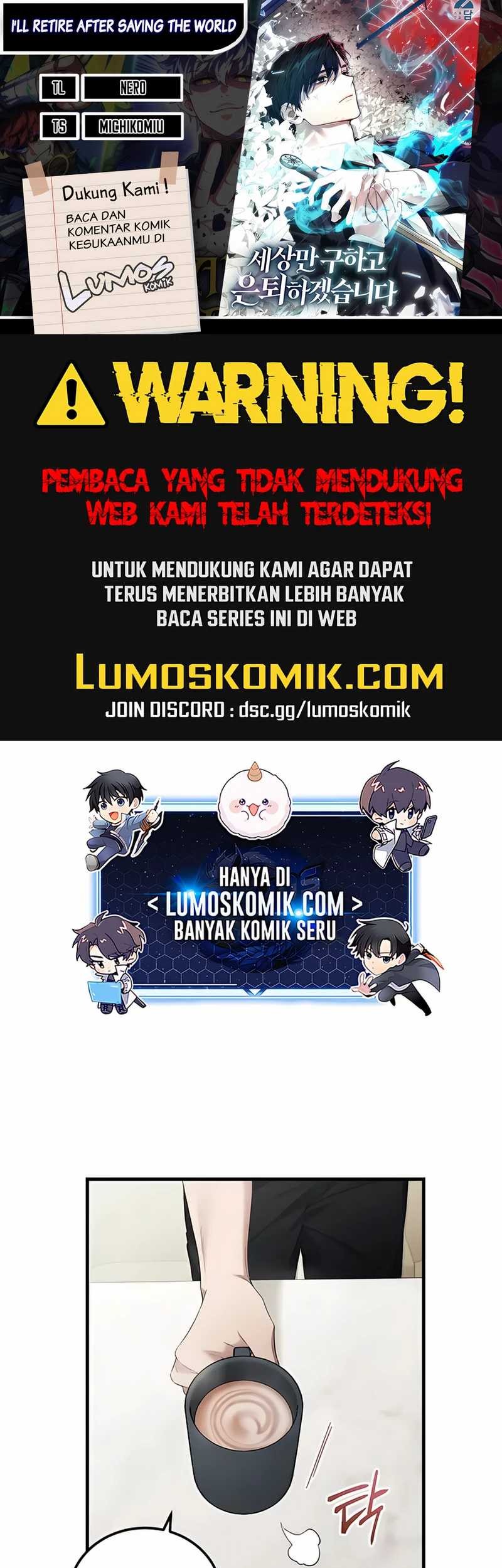 Baca Komik I’ll Retire After Saving the World Chapter 45 Gambar 1