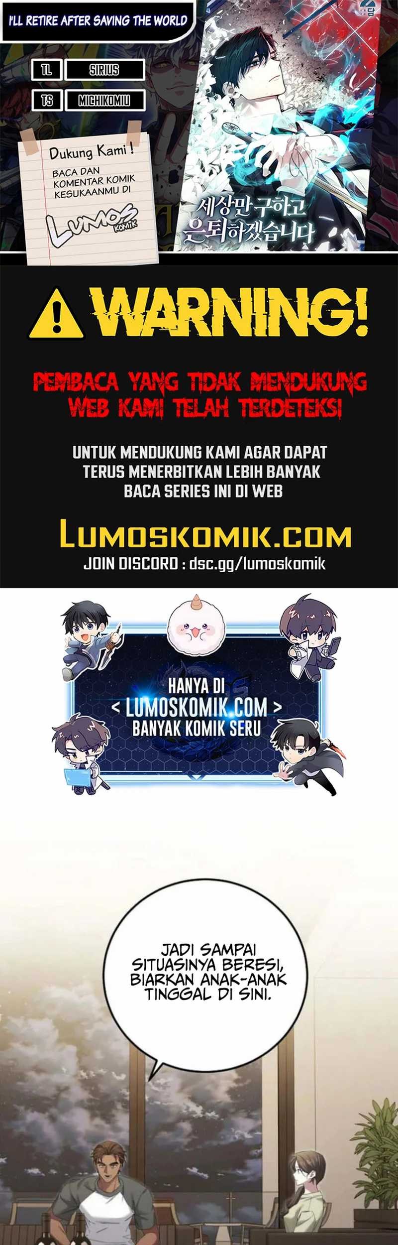 Baca Komik I’ll Retire After Saving the World Chapter 44 Gambar 1