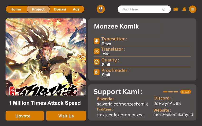 Baca Komik 1 Million Times Attack Speed Chapter 94 Gambar 1
