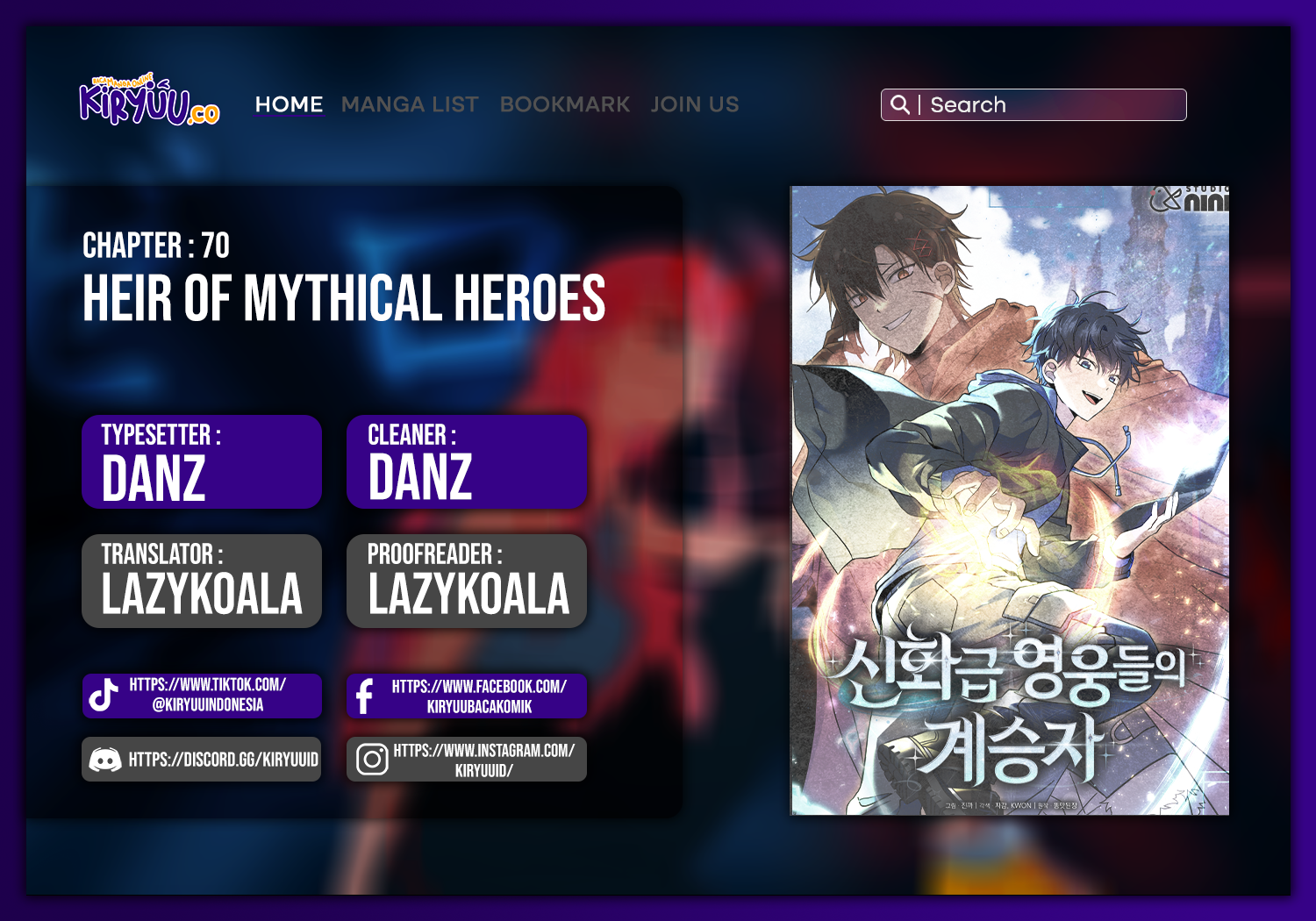 Baca Komik Heir of Mythical Heroes Chapter 70 Gambar 1