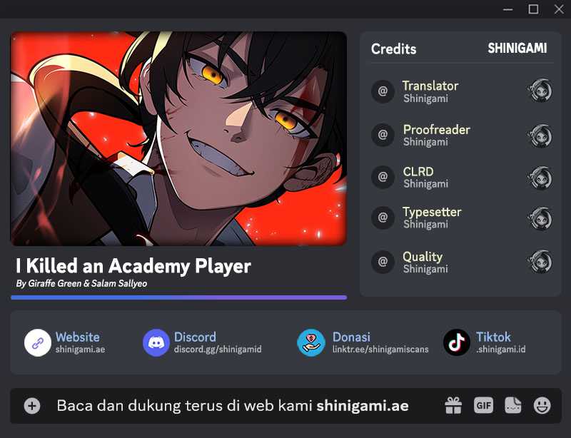 Baca Komik I Killed An Academy Player Chapter 67 Gambar 1