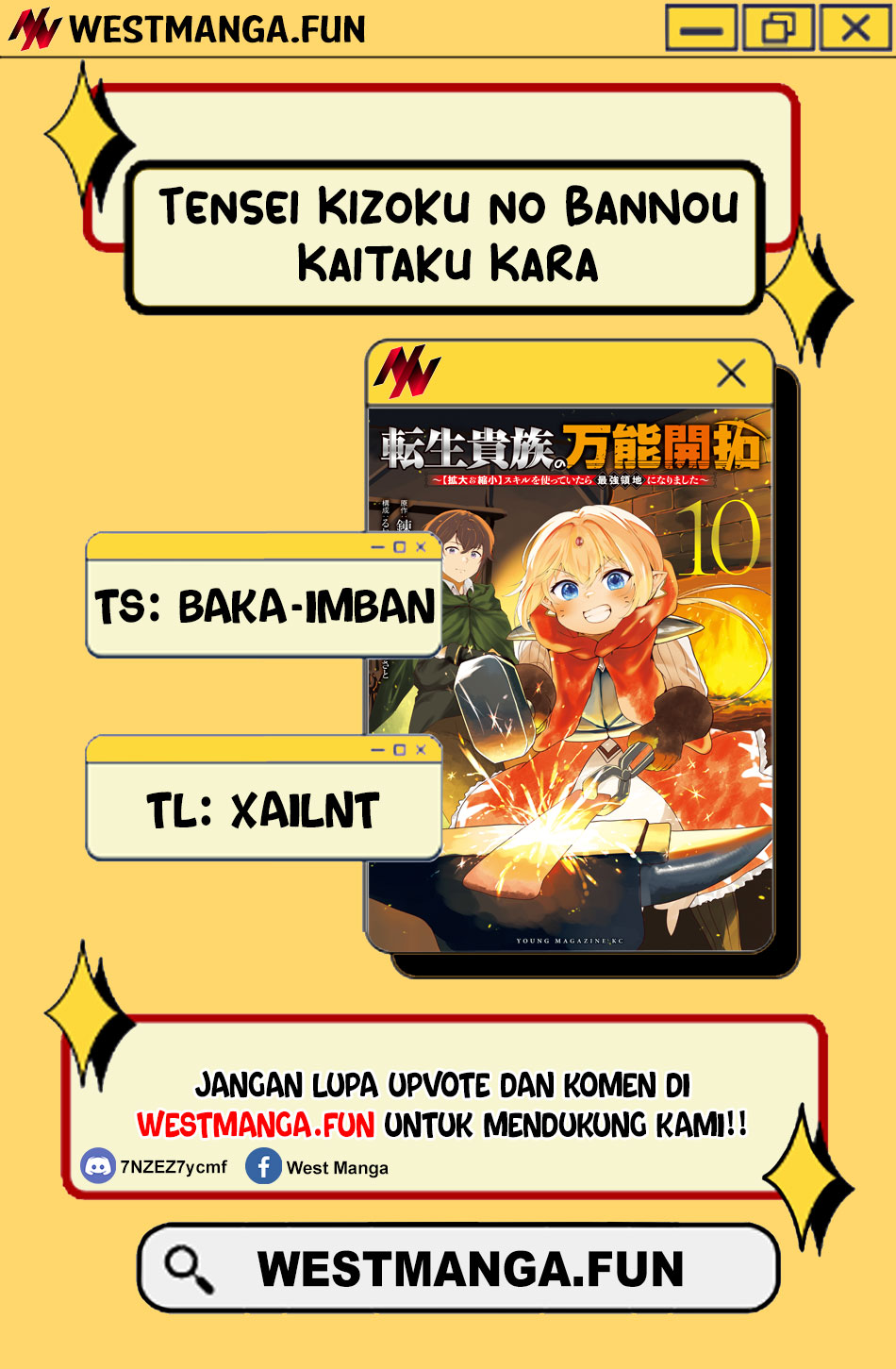 Tensei Kizoku no Bannou Kaitaku Kara ~”Kakudai & Shukushou” Sukiru o Tsukatte Itara Saikyou Ryouchi ni Narimashita~ Chapter 37 Gambar 3