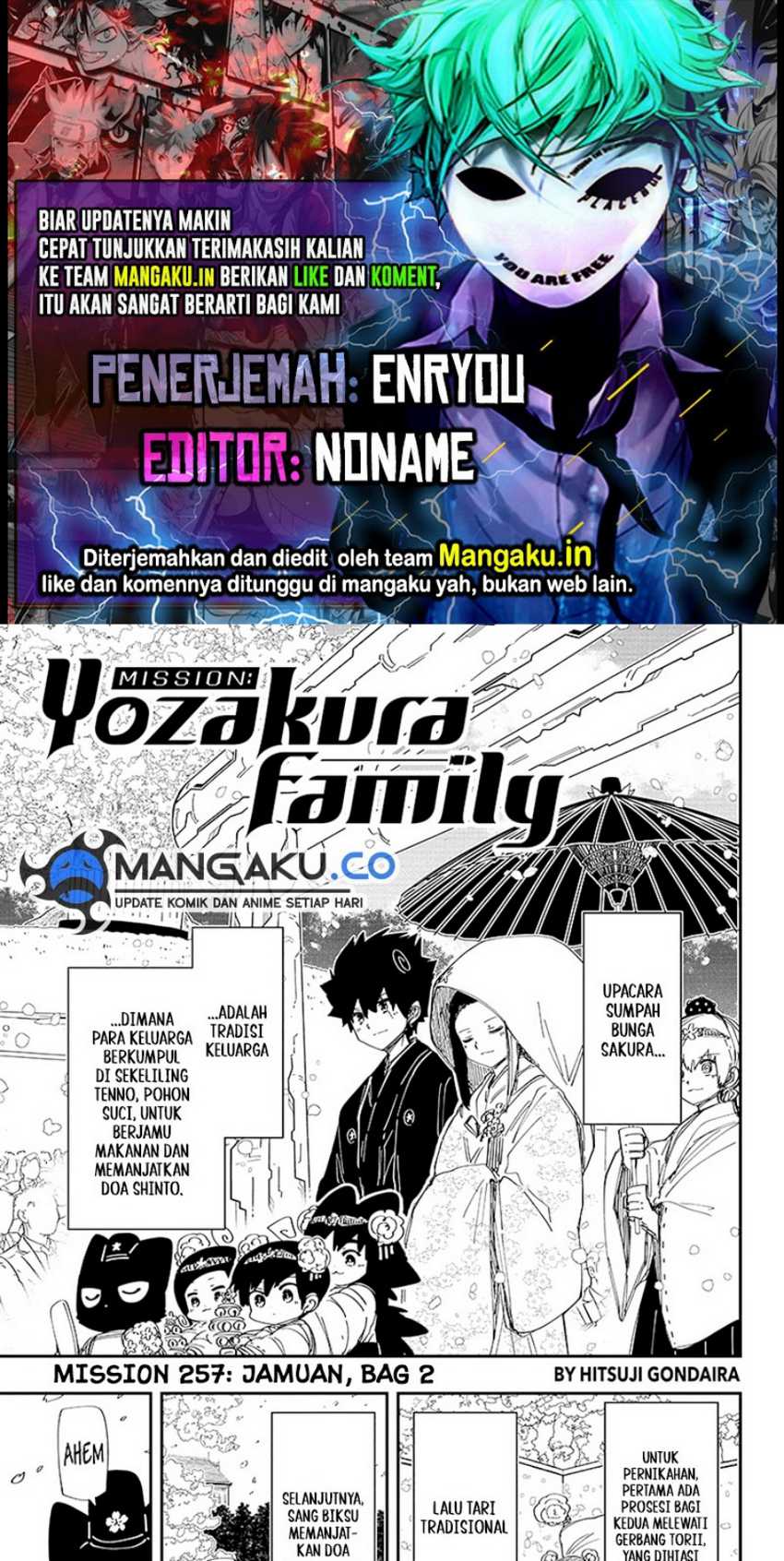 Baca Komik Mission: Yozakura Family Chapter 257 Gambar 1