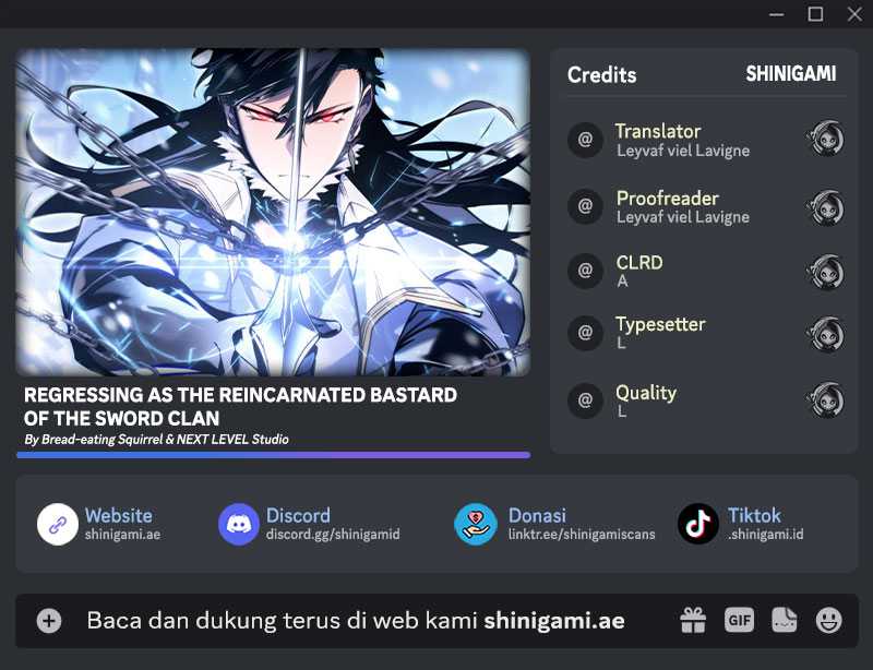 Baca Komik Regressing As The Reincarnated Bastard Of The Sword Clan Chapter 32 Gambar 1