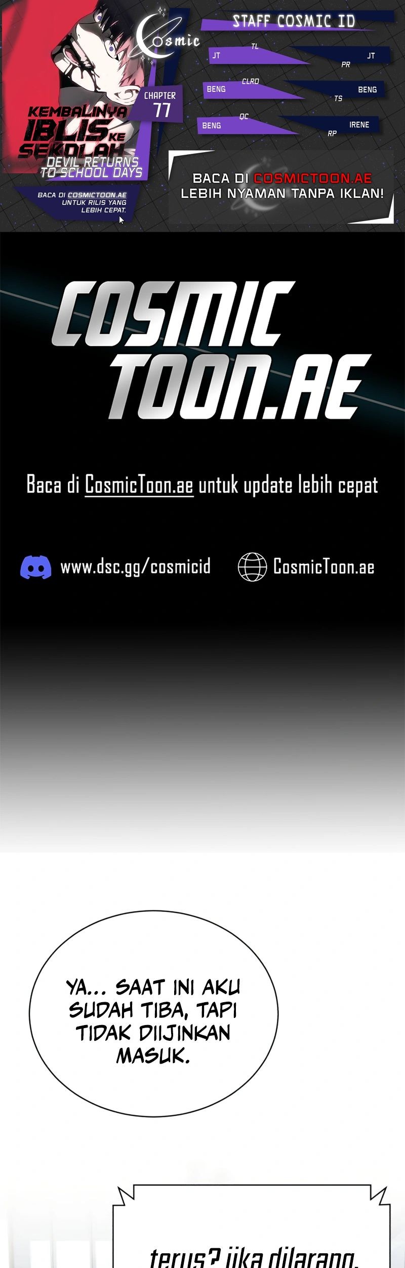 Baca Komik Devil Returns To School Days Chapter 77 Gambar 1