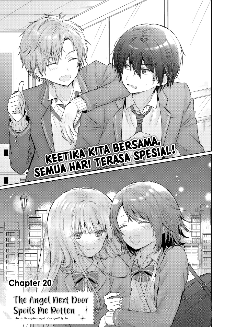 Baca Komik Otonari no Tenshi-sama ni Itsunomanika Dame Ningen ni Sareteita Ken Chapter 20.1 Gambar 1