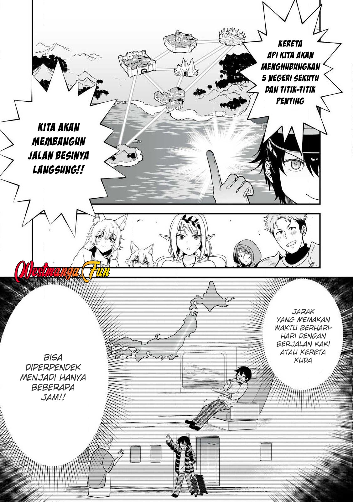 Tensei Kizoku no Bannou Kaitaku Kara ~”Kakudai & Shukushou” Sukiru o Tsukatte Itara Saikyou Ryouchi ni Narimashita~ Chapter 44 Gambar 35