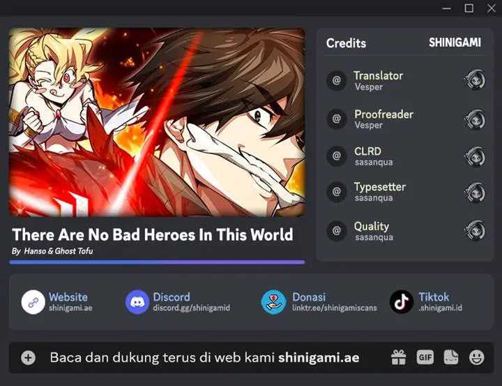 Baca Komik There Are No Bad Heroes In This World Chapter 18 Gambar 1