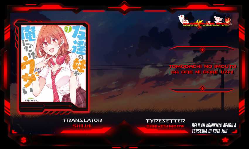 Baca Komik Tomodachi no Imouto ga Ore ni Dake Uzai Chapter 32 Gambar 1