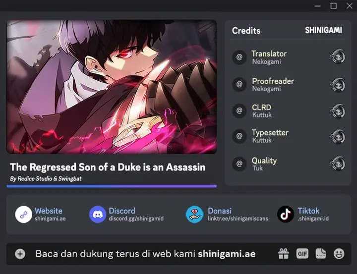 Baca Komik The Regressed Son Of A Duke Is An Assassin Chapter 59 Gambar 1
