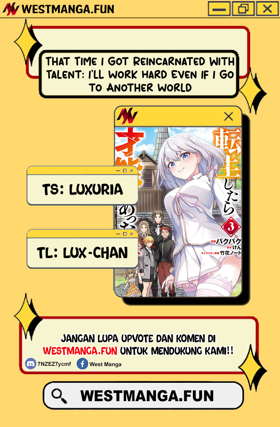 Baca That Time I Got Reincarnated With Talent ~I’ll Work Hard Even if I Go to Another World Chapter 06 Gambar 2