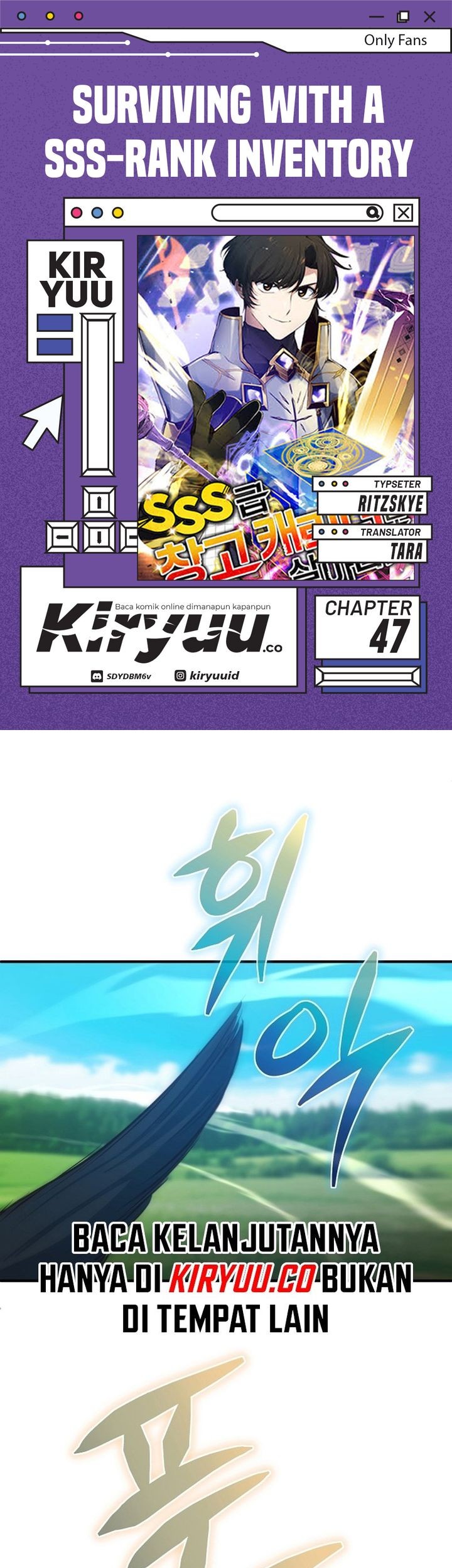 Baca Komik Surviving with a SSS-Rank Inventory Chapter 47 Gambar 1