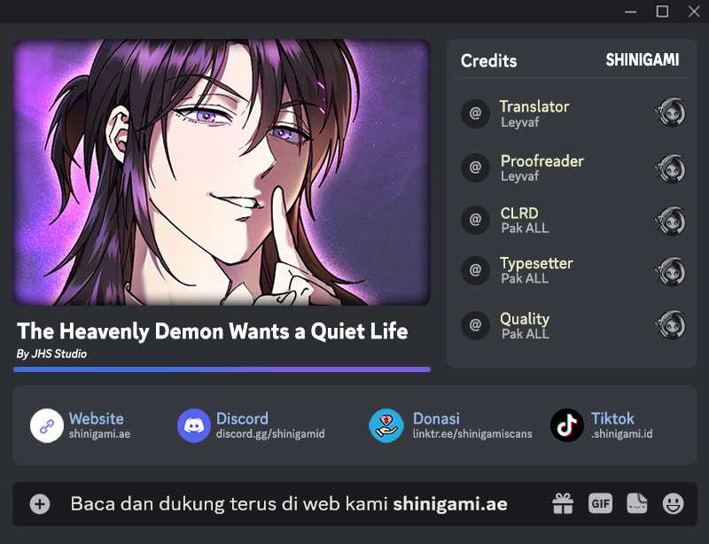 Baca Komik The Heavenly Demon Wants A Quiet Life Chapter 7 Gambar 1