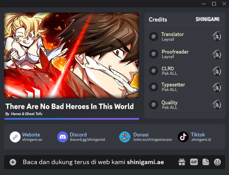 Baca Komik There Are No Bad Heroes In This World Chapter 19 Gambar 1
