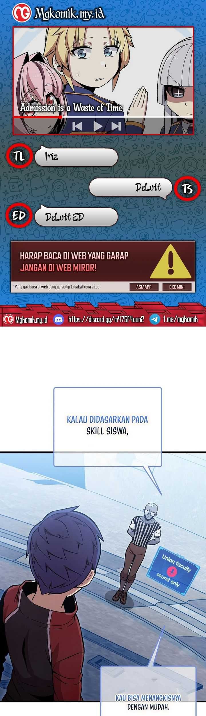 Baca Komik Admission is a Waste of Time Chapter 33 Gambar 1