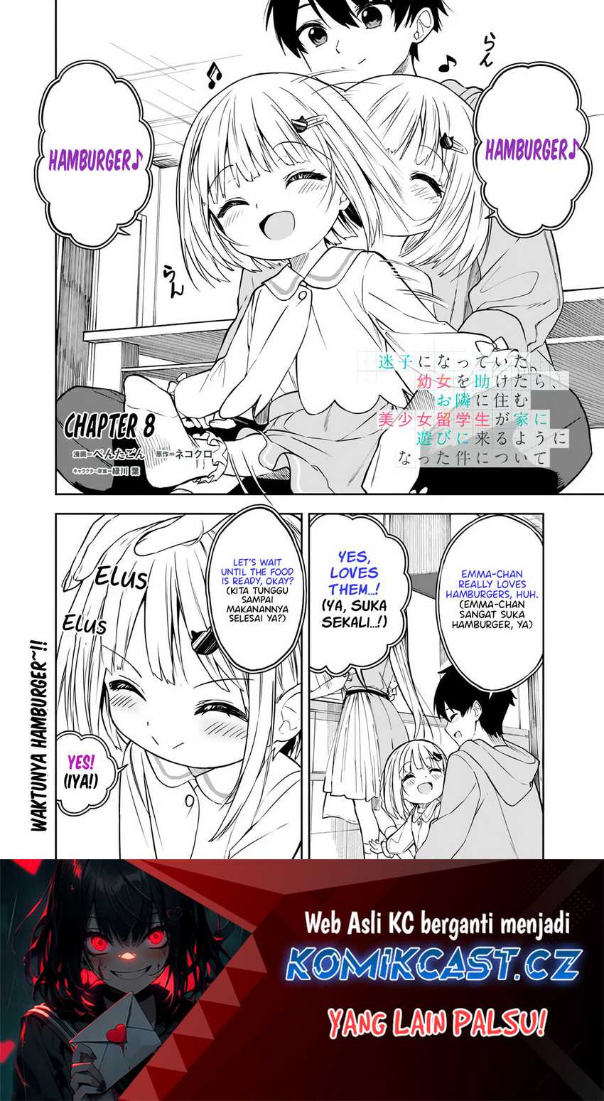 Baca Maigo ni Natteita Youjo o Tasuketara, Otonari ni Sumu Bishoujo Ryuugakusei ga Ie ni Asobi ni Kuru You ni Natta Ken ni Tsuite Chapter 08 Gambar 2