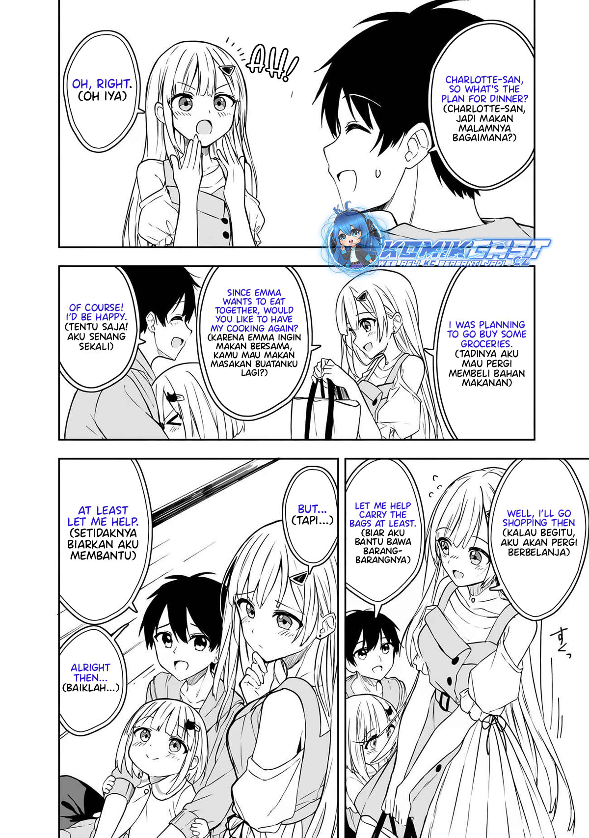 Maigo ni Natteita Youjo o Tasuketara, Otonari ni Sumu Bishoujo Ryuugakusei ga Ie ni Asobi ni Kuru You ni Natta Ken ni Tsuite Chapter 07 Gambar 11