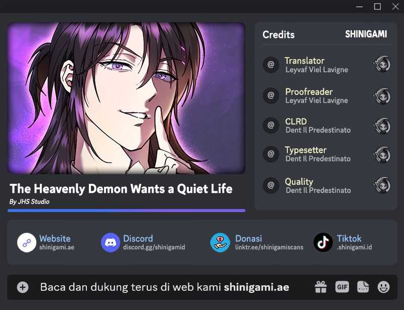Baca Komik The Heavenly Demon Wants A Quiet Life Chapter 20 Gambar 1