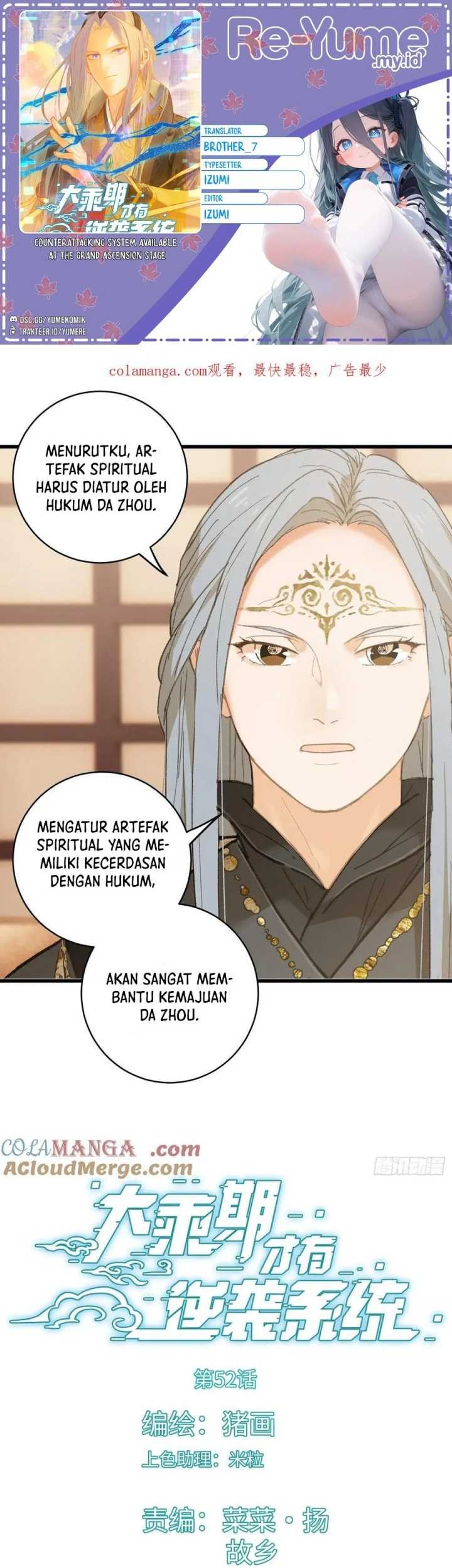 Baca Komik Counterattacking System Available At The Grand Ascension Stage Chapter 52 Gambar 1