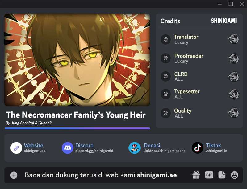 Baca Komik The Necromancer Family’s Young Heir Chapter 11 Gambar 1