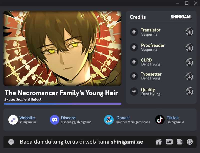 Baca Komik The Necromancer Family’s Young Heir Chapter 07 Gambar 1