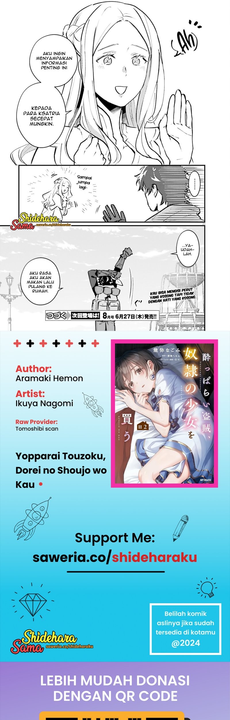Yopparai Touzoku, Dorei no Shoujo wo Kau Chapter 17 Gambar 21