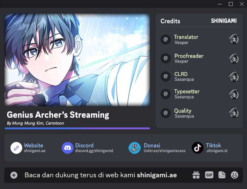 Baca Komik Genius Archer’s Streaming Chapter 52 Gambar 1
