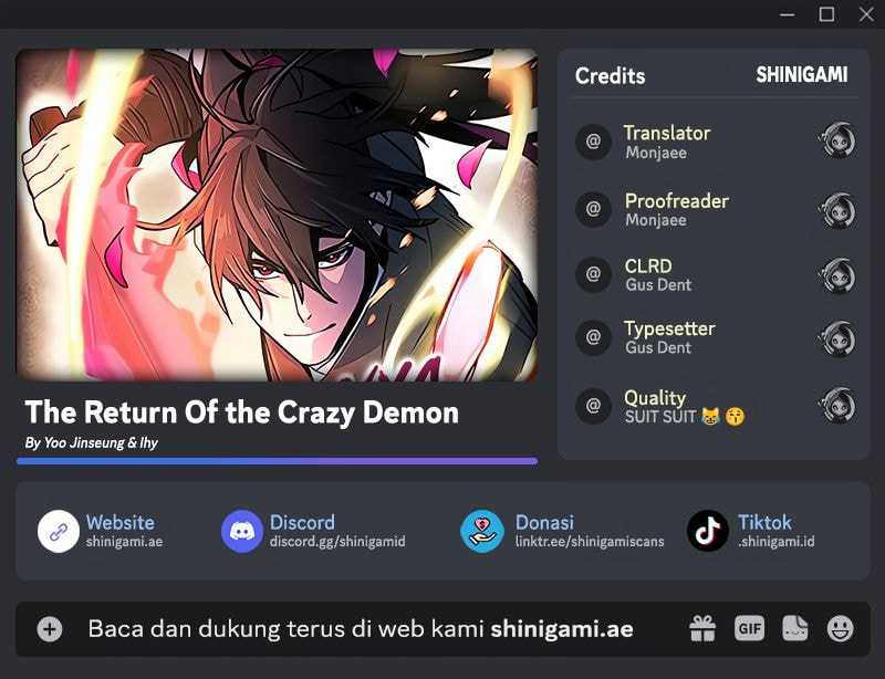 Baca Komik Return of the Mad Demon Chapter 145 Gambar 1