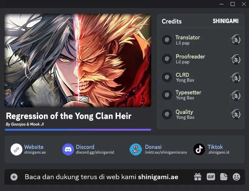 Baca Komik Regression Of The Yong Clan Heir Chapter 17 Gambar 1