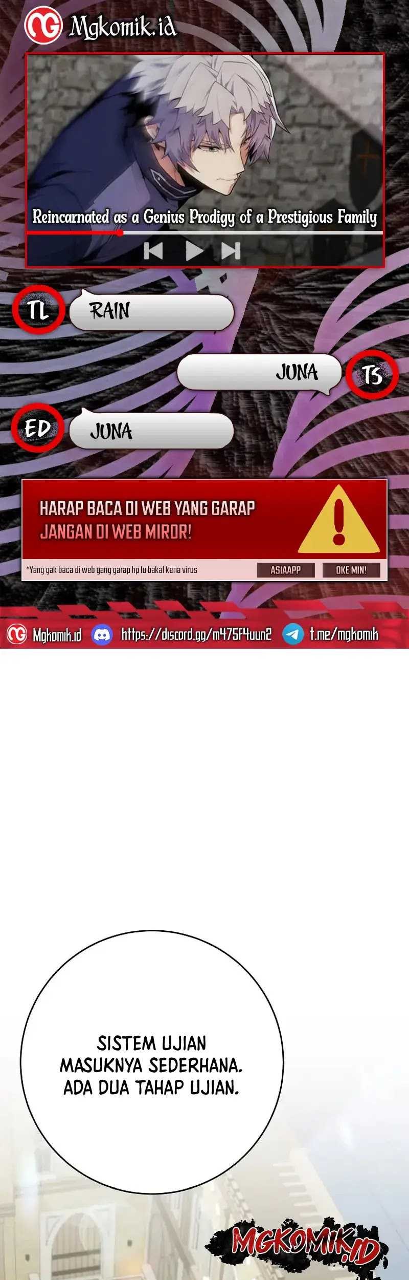 Baca Komik Reincarnated as a Genius Prodigy of a Prestigious Family Chapter 22 Gambar 1