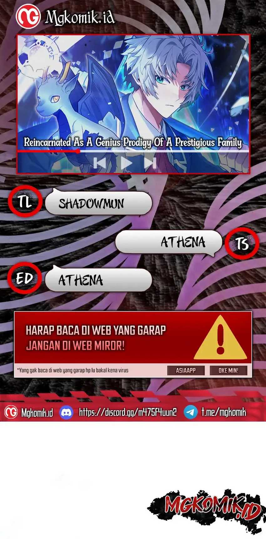 Baca Komik Reincarnated as a Genius Prodigy of a Prestigious Family Chapter 20 Gambar 1