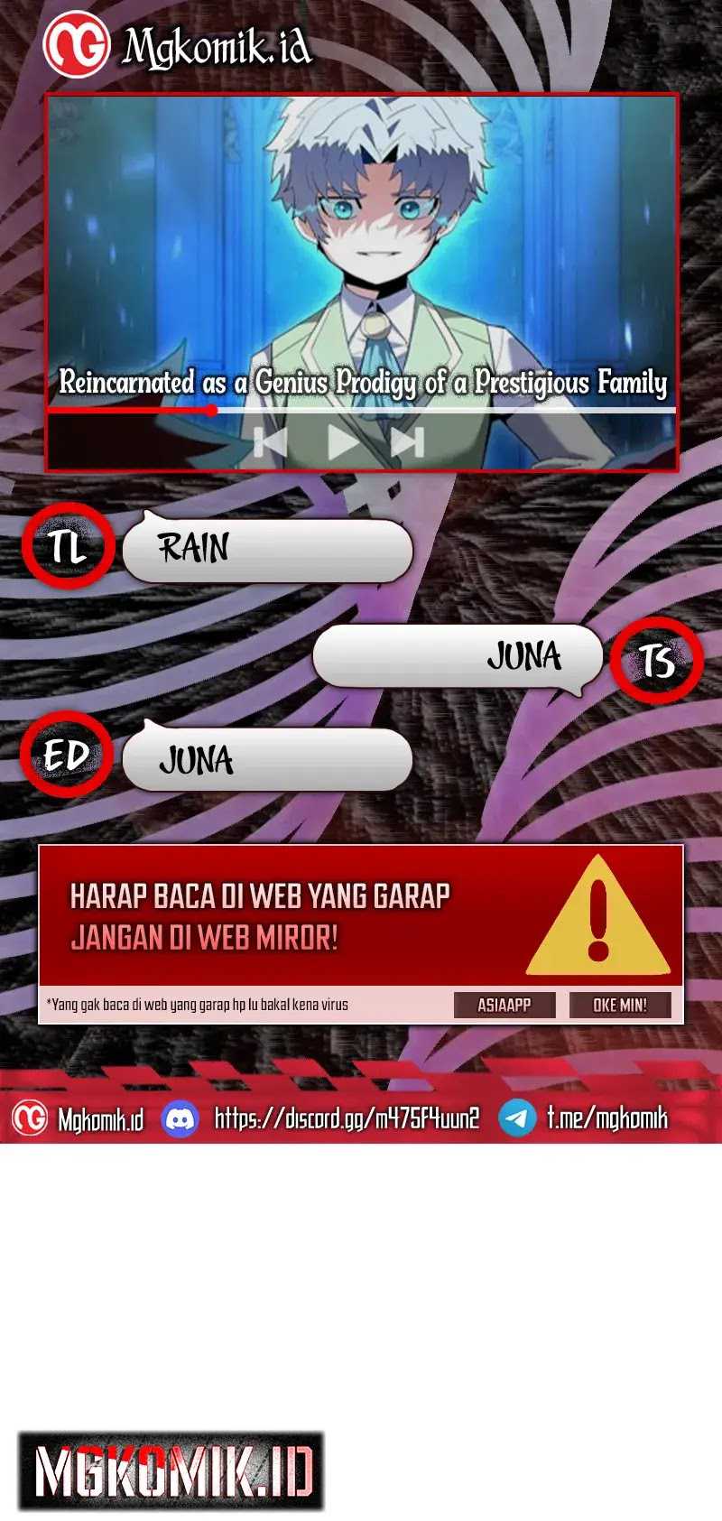 Baca Komik Reincarnated as a Genius Prodigy of a Prestigious Family Chapter 06 Gambar 1