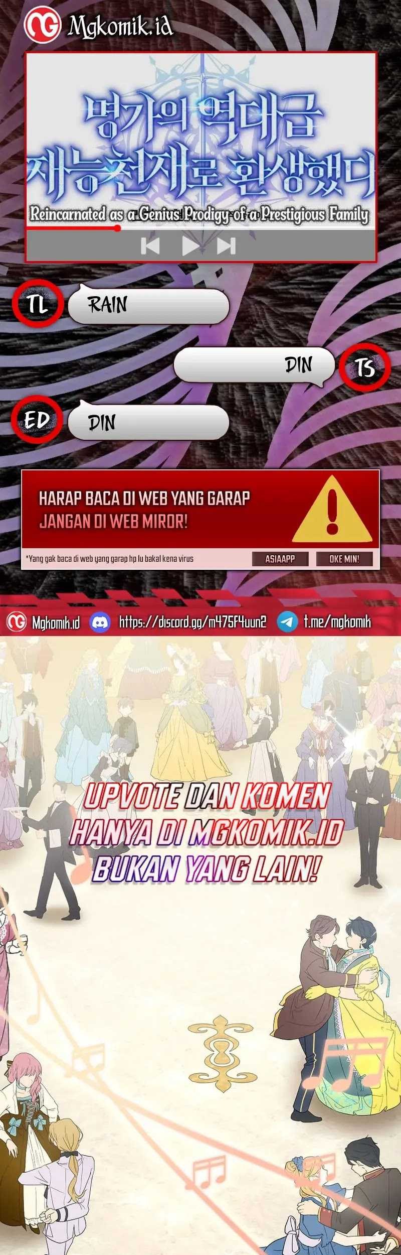 Baca Komik Reincarnated as a Genius Prodigy of a Prestigious Family Chapter 04 Gambar 1