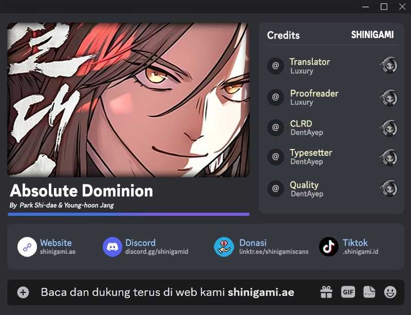 Baca Komik Absolute Dominion Chapter 01 Gambar 1