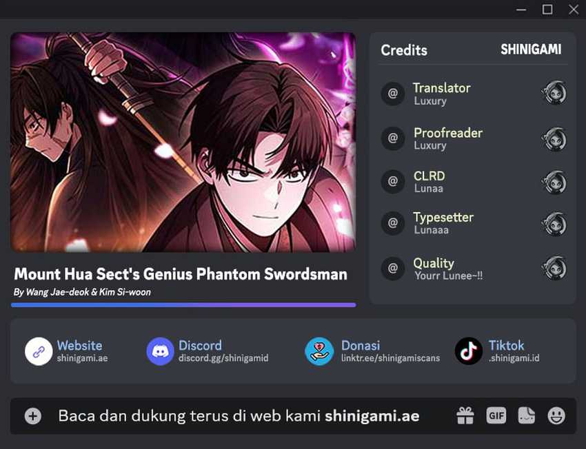 Baca Komik Mount Hua Sect’s Genius Phantom Swordsman Chapter 21 Gambar 1