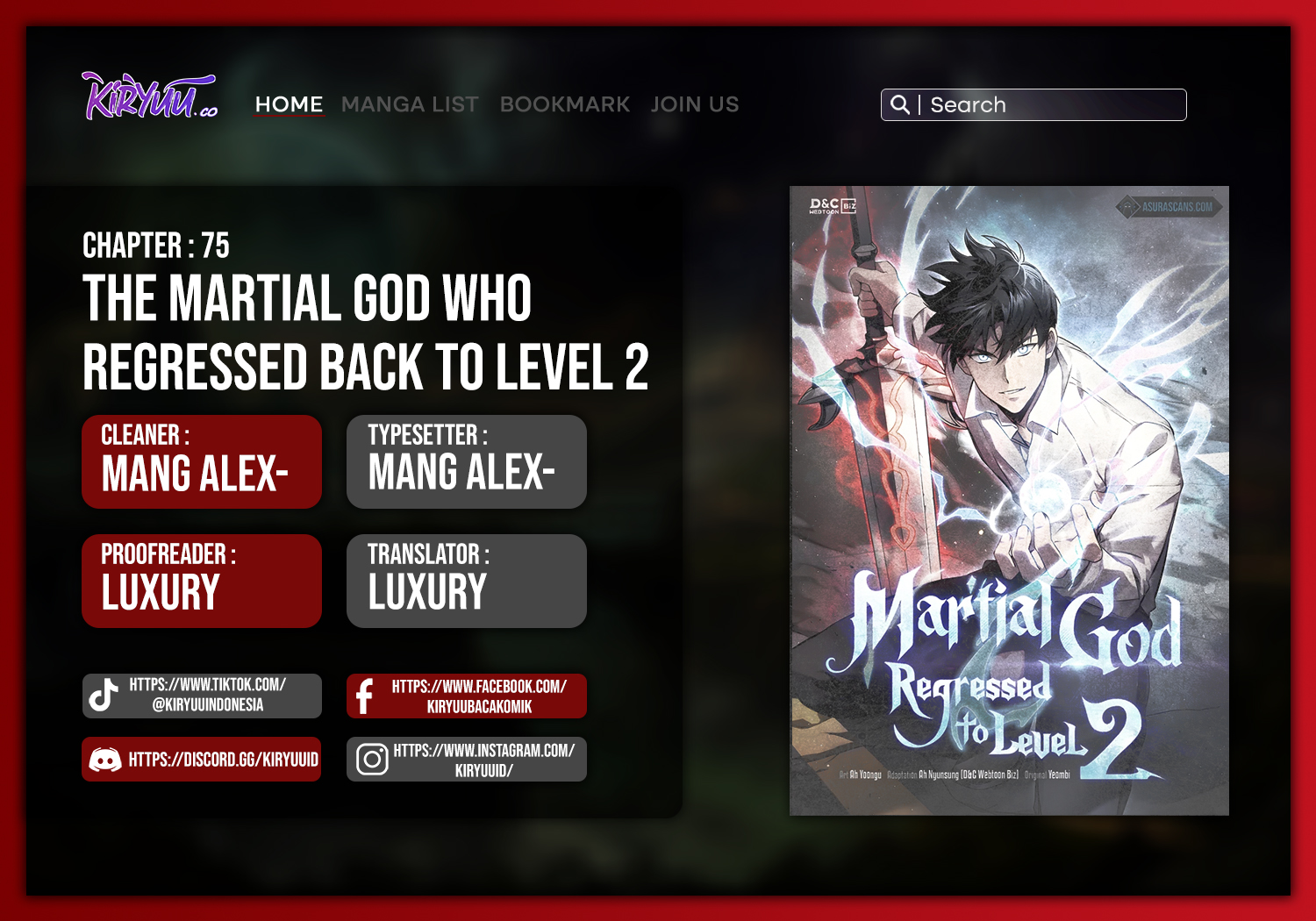 Baca Komik Martial God Regressed to Level 2 Chapter 75 Gambar 1