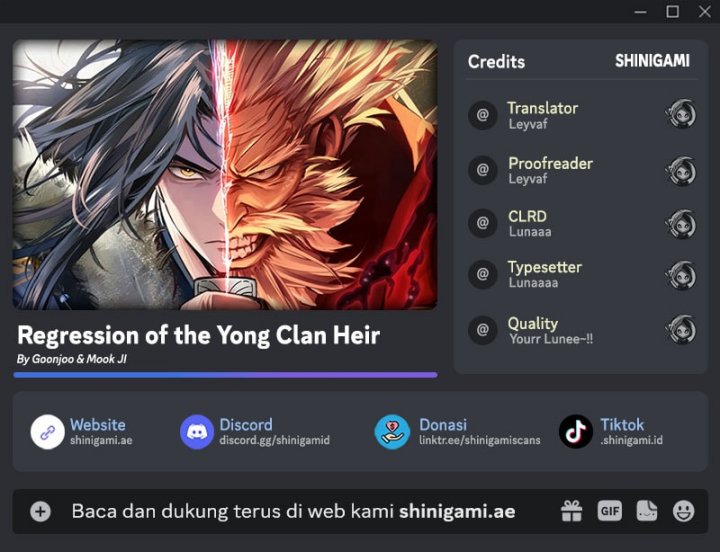Baca Komik Regression Of The Yong Clan Heir Chapter 18 Gambar 1